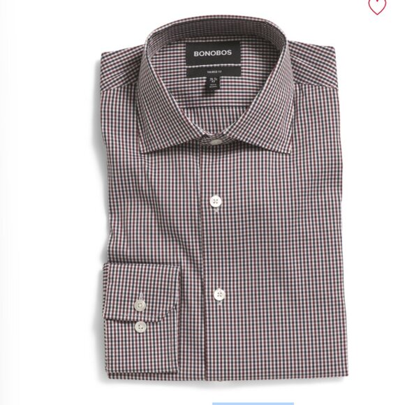 NEW  BONOBOS Jetsetter Stretch Dress Shirt for men in navy multi 725 3j2 - Picture 1 of 2